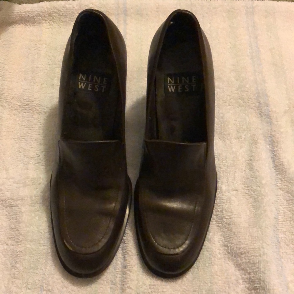 Nine West Brown wedge heels